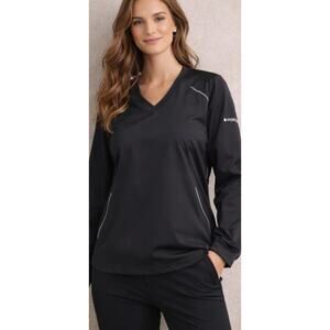 New Cutter Buck WeatherTec Pullover Jacket Women Small Black Windbreaker